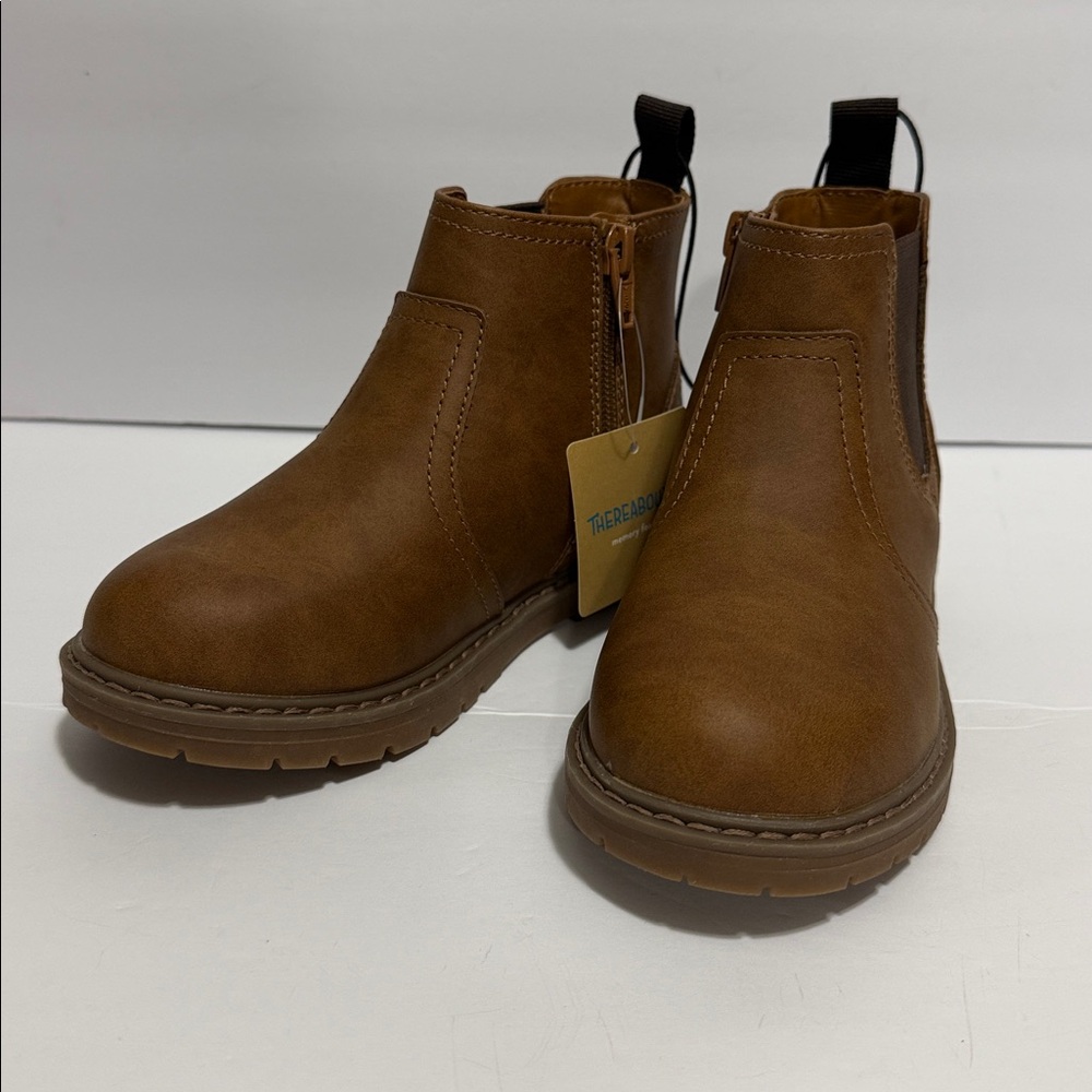 Boys 13M Brown Hiking Boots by Thereabouts Memory Foam Wesley NWT